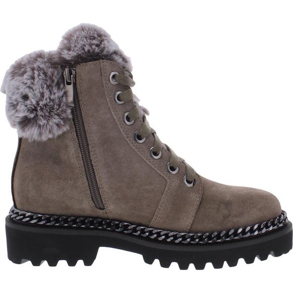 Vince Camuto Womens Meerie Taupe Suede Round Toe Ankle Boots Shoes NWT - Picture 2 of 3